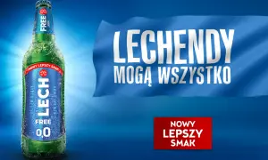 Lech Free 0,0 - czy ma alkohol? Nie, to orzeźwiający lager bez alkoholu z nowym, lepszym smakiem. Lech-endy mogą wszystko!