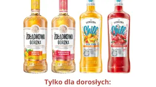 Gorzka żołądkowa ruda z mango i miętą, truskawką i rabarbarem, a także brzoskwiniowa i truskawkowa margarita.