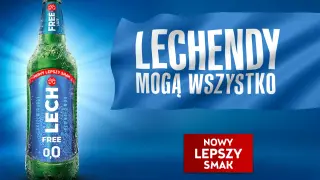 Lech Free 0,0 - czy ma alkohol? Nie, to orzeźwiający lager bez alkoholu z nowym, lepszym smakiem. Lech-endy mogą wszystko!